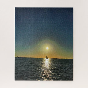 Quebra-cabeça Escala de Sunset para West Sailboat