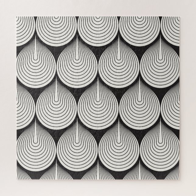 Quebra-cabeça Escalas monocromáticas: Na moda Geométrico (Vertical)