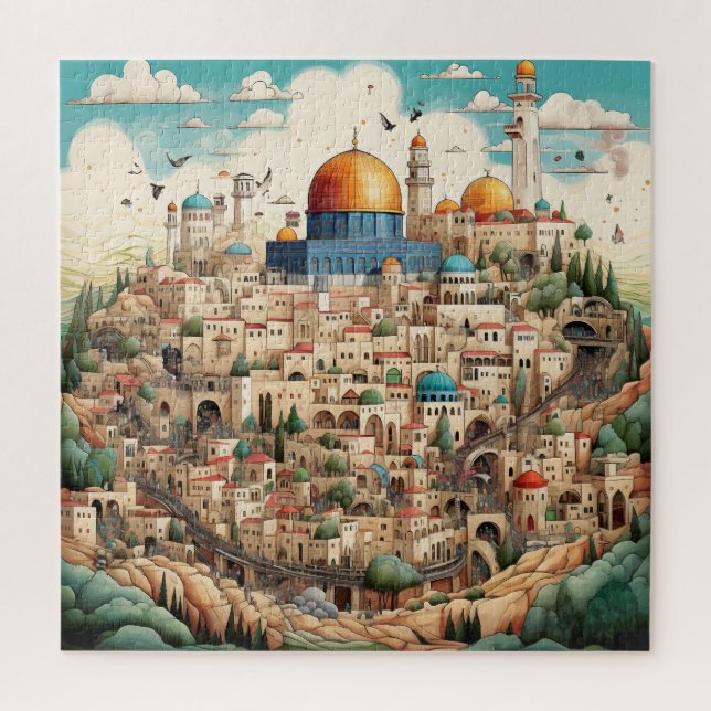 Quebra-cabeça Escape da cidade da Palestina (Vertical)
