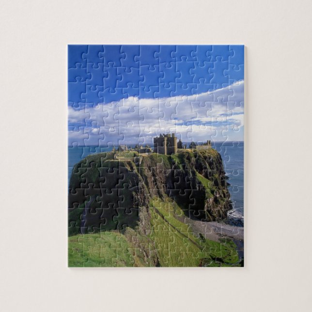 Quebra-cabeça Escócia, Aberdeen. Castelo de Dunnotar. (Vertical)