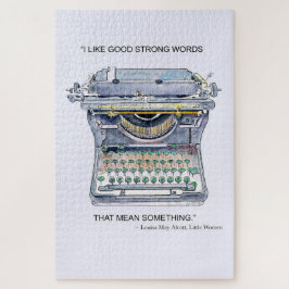 Quebra-cabeça Escrita Vintage