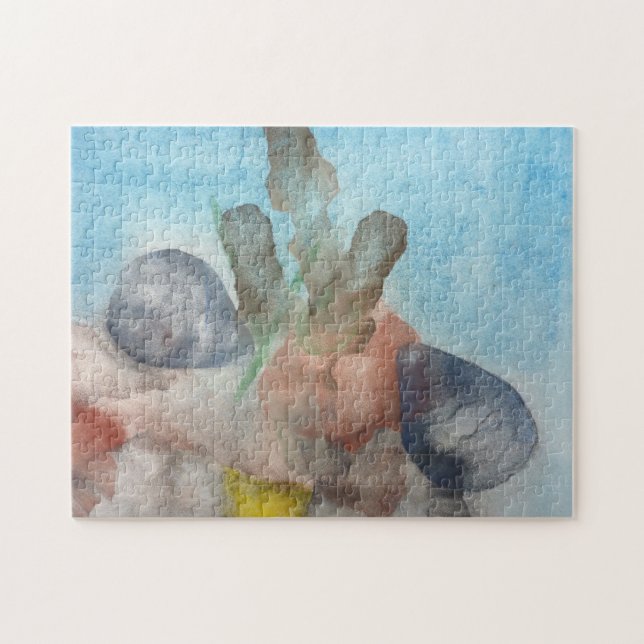 Quebra-cabeça Escudos do mar na cama de mar (Horizontal)