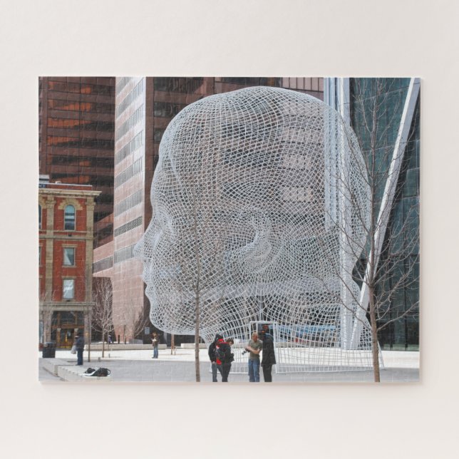 Quebra-cabeça Escultura de Rua Calgary. (Horizontal)