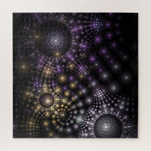Quebra-cabeça Esfera Fractal Art Mandala Universo