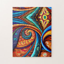 Quebra-cabeça Esfregões Vívidos Coloridos