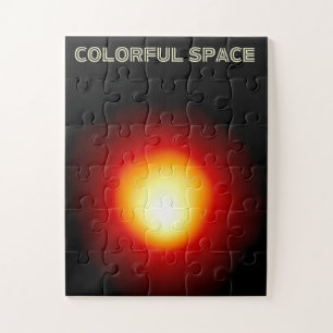 Quebra-cabeça Espaço Colorido - Série de Arte Galáxica Vibrante