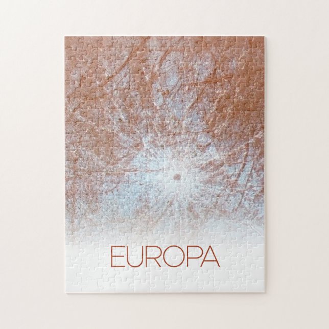 Quebra-cabeça Espaço Exterior, Cosmos, Sistema Solar, Lua Europa (Vertical)
