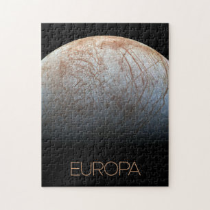 Quebra-cabeça Espaço Exterior, Cosmos, Sistema Solar, Lua Europa