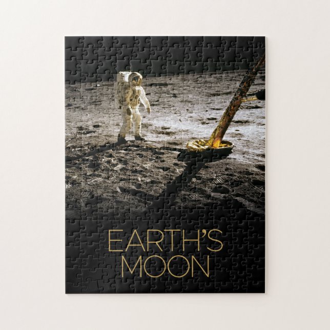 Quebra-cabeça Espaço Exterior, Galáxia, Sistema Solar, Lua da Te (Vertical)