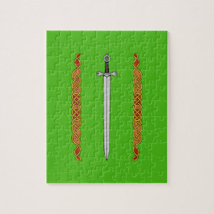 Quebra-cabeça Espada Irlandesa e Knotwork