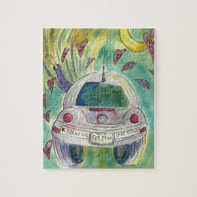 QUEBRA-CABEÇA ESPALHANDO O DIA DO LEAP ANO CONSCIÊNCIA (Vertical)