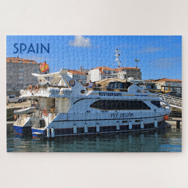 Quebra-cabeça Espanha: barco turístico do restaurante (Horizontal)