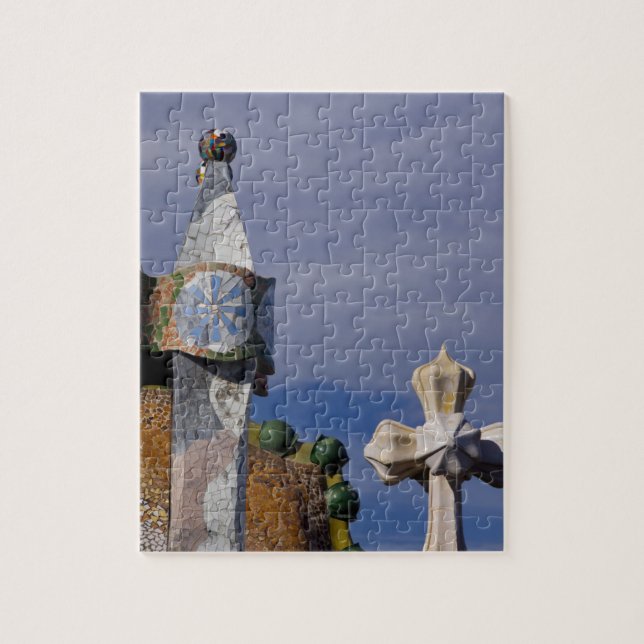Quebra-cabeça Espanha, Catalunha, Barcelona. Casa Batlló (1906). (Vertical)