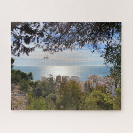 Quebra-cabeça Espanha de Málaga, na costa mediterrânica