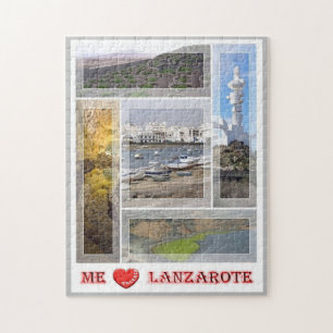 Quebra-cabeça Espanha - Ilhas Canárias - Lanzarote - I Love -