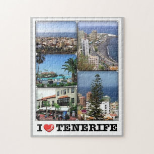 Quebra-cabeça Espanha - Ilhas Canárias - Tenerife - I Love -