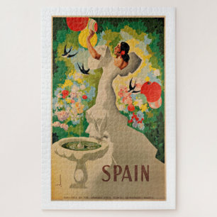 Quebra-cabeça Espanha - Posters de Viagens vintage