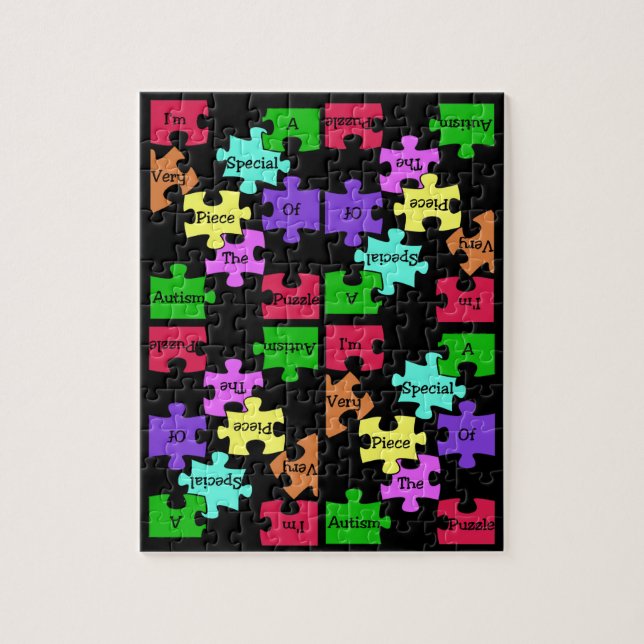 Quebra-cabeça especial da parte do autismo (Vertical)