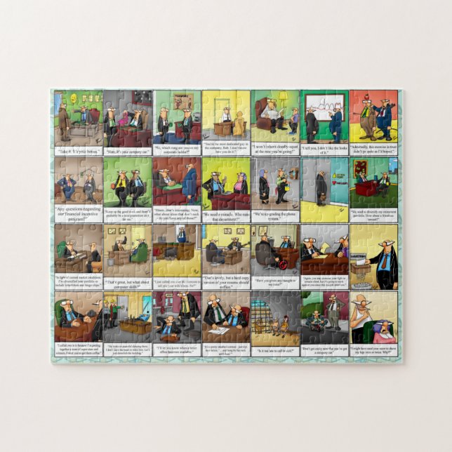 Quebra-cabeça Especticks engraçados Local de trabalho Humor Queb (Horizontal)