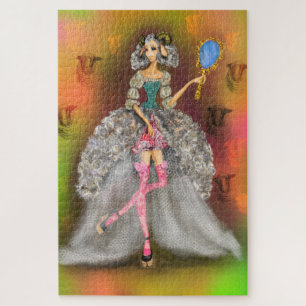 Quebra-cabeça Espelho Espelho - Lady Lamb - Pintura Abstrato