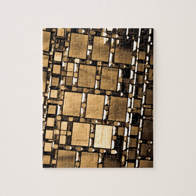 Quebra-cabeça Espelhos Geométricos Sepia (Vertical)