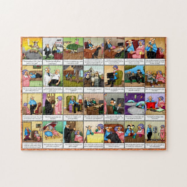 Quebra-cabeça Espetáculos Engraçados Retimento Humor Quebra-cabe (Horizontal)