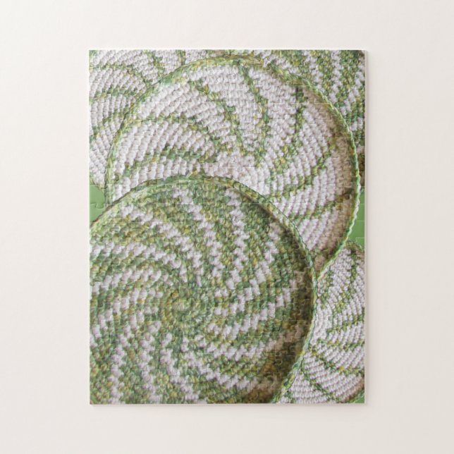 Quebra-cabeça - Espirais em Crochet (Vertical)