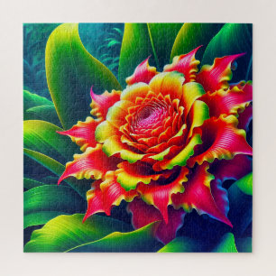 Quebra-cabeça Espiral da Flor Vibrante
