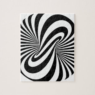 Quebra-cabeça Espiral da ilusão óptica 3D