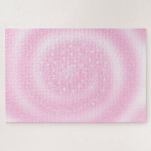 Quebra-cabeça Espiral Espiral Cinza, Rosa, Bonita E Espiral