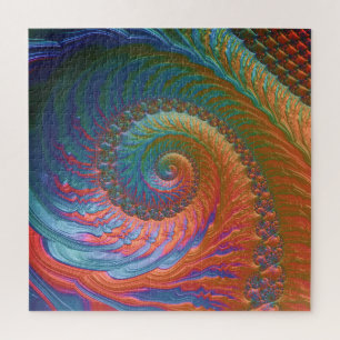Quebra-cabeça Espiral Fractal