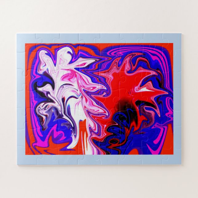 Quebra-cabeça Espírito da arte abstrata dançante (Horizontal)