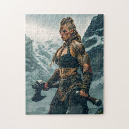 Quebra-cabeça Espírito Guerreiro da Mulher Viking Canalizando