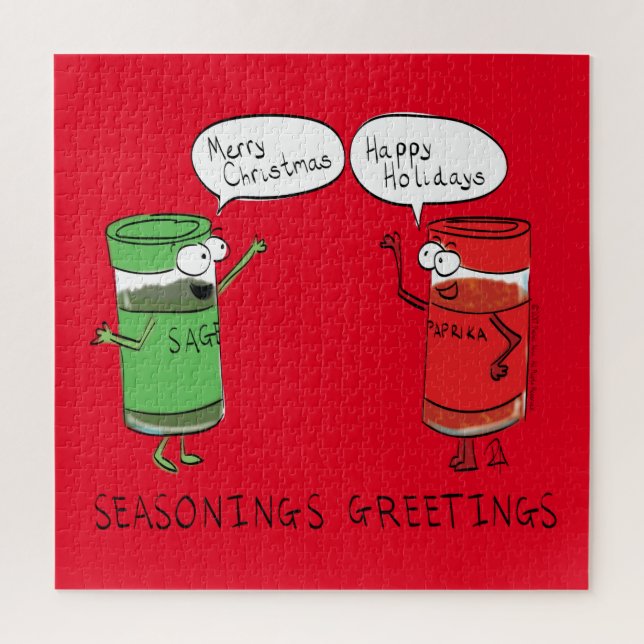 Quebra-cabeça Espíritos engraçados de Cozinhar de Cartoon de Nat (Vertical)