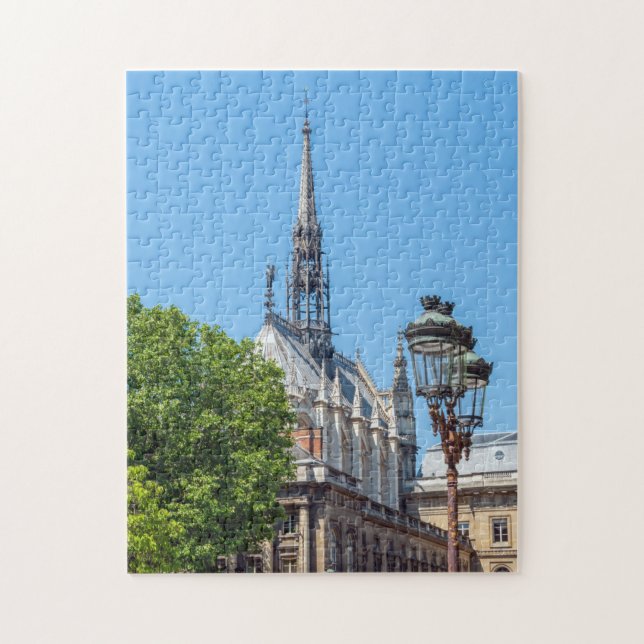 Quebra-cabeça Espiro de Sainte-Chapelle (Capela Santa) em Paris (Vertical)