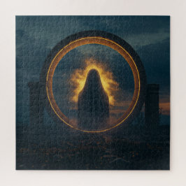 Quebra-cabeça Espiro Robusto Da Éerie Olhando Através Do Anel