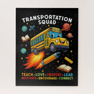 Quebra-cabeça Esquadrão de Transporte Motorista de Ônibus Escola