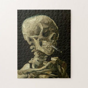Quebra-cabeça Esqueleto com o cigarro por Van Gogh