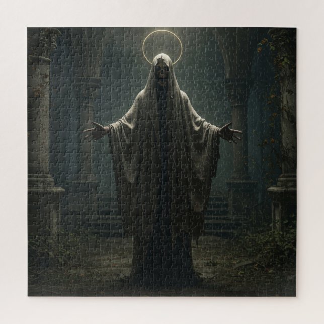 Quebra-cabeça Esqueleto Mortal Soberano na Atmosfera Antiga (Vertical)