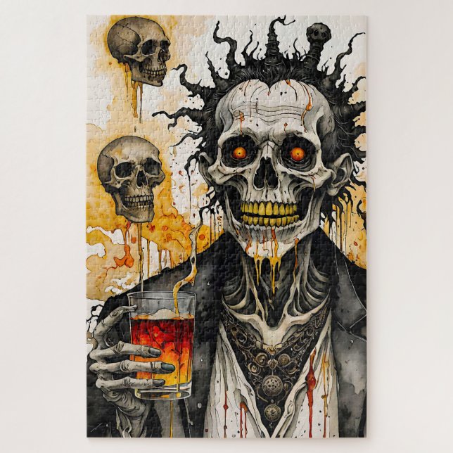 Quebra-cabeça Esqueleto Sangrento (Vertical)