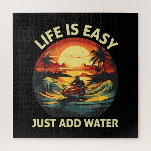 Quebra-cabeça Esquiador de esqui de jato clássico (Vertical)