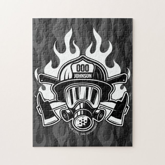 Quebra-cabeça Estação Personalizada de Bombeiros de Emergência (Vertical)