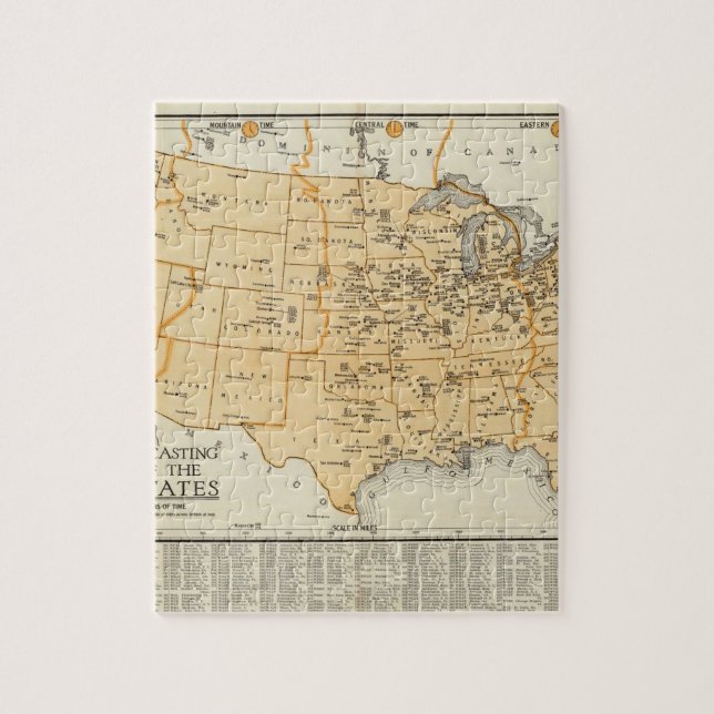 Quebra-cabeça Estações De Radiodifusão Dos Estados Unidos (Vertical)