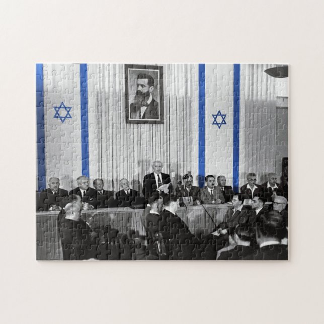 Quebra-cabeça Estado De Israel Declarado - 18 De Maio De 1948 (Horizontal)