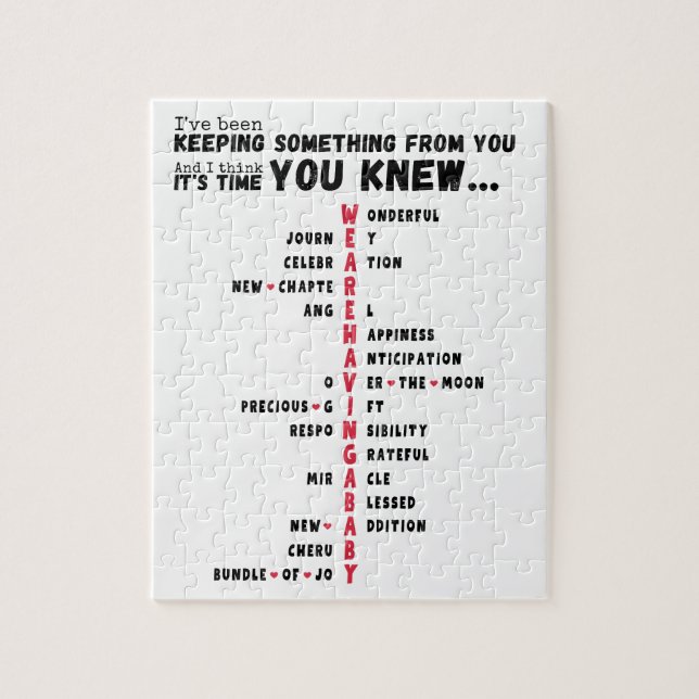 Quebra-cabeça Estamos a ter uma Revolução Única para Bebês (Vertical)