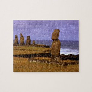 Quebra-cabeça Estátua Abstrata Moai da Plataforma Tahai na Pásco