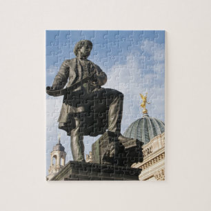 Quebra-cabeça Estátua com cúpula de vidro no edifício Kunstverei