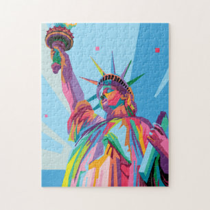 Quebra-cabeça Estátua da Liberdade em Nova Iorque Pop