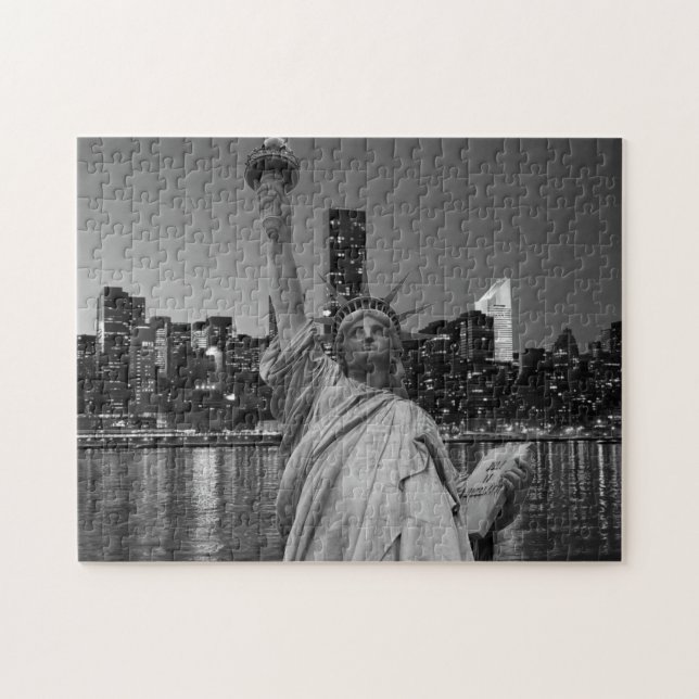 Quebra-cabeça Estátua da Liberdade Manhattan (Horizontal)