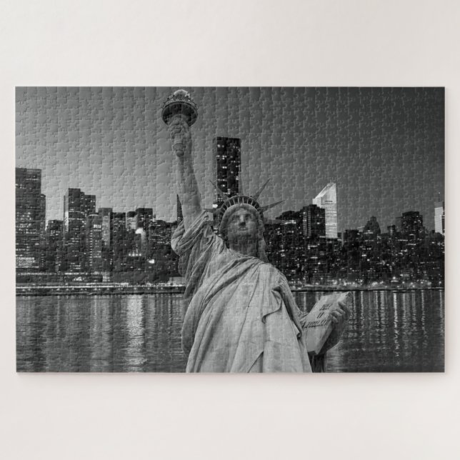 Quebra-cabeça Estátua da Liberdade Manhattan (Horizontal)